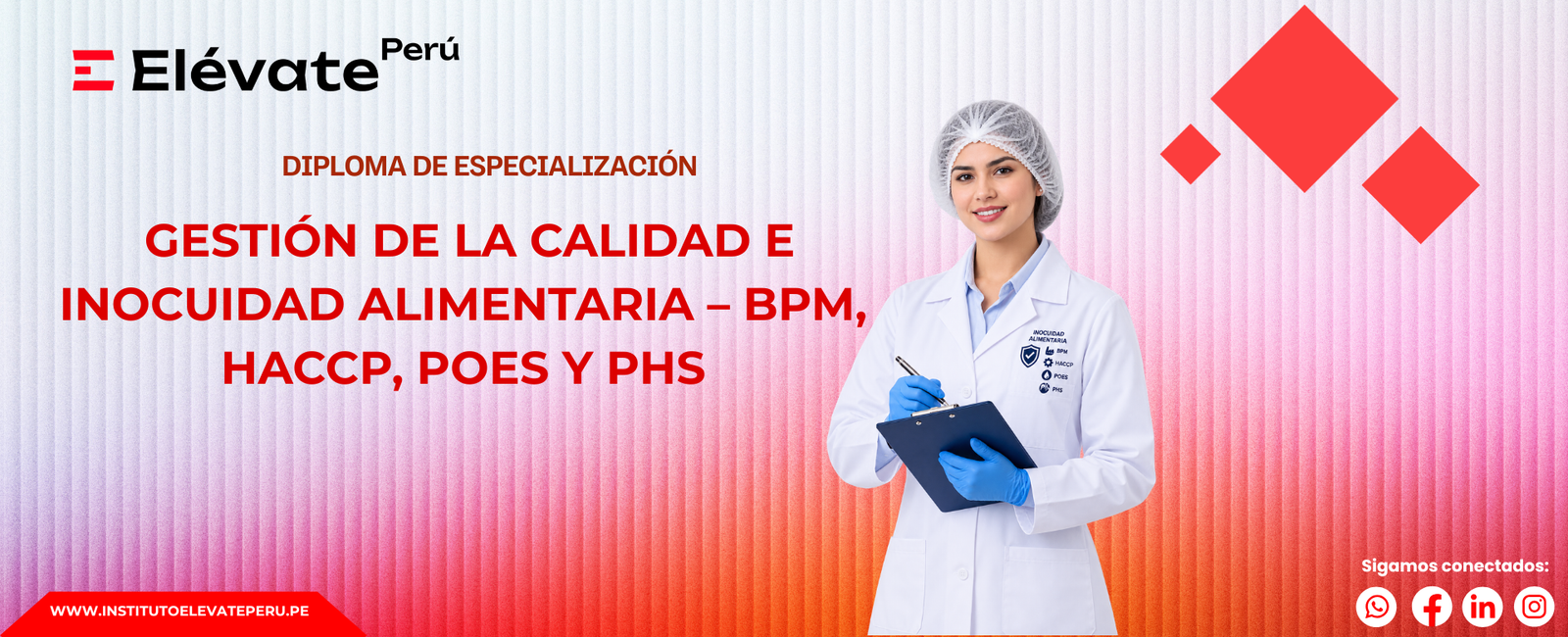 GESTIÓN DE LA CALIDAD E INOCUIDAD ALIMENTARIA – BPM, HACCP, POES Y PHS