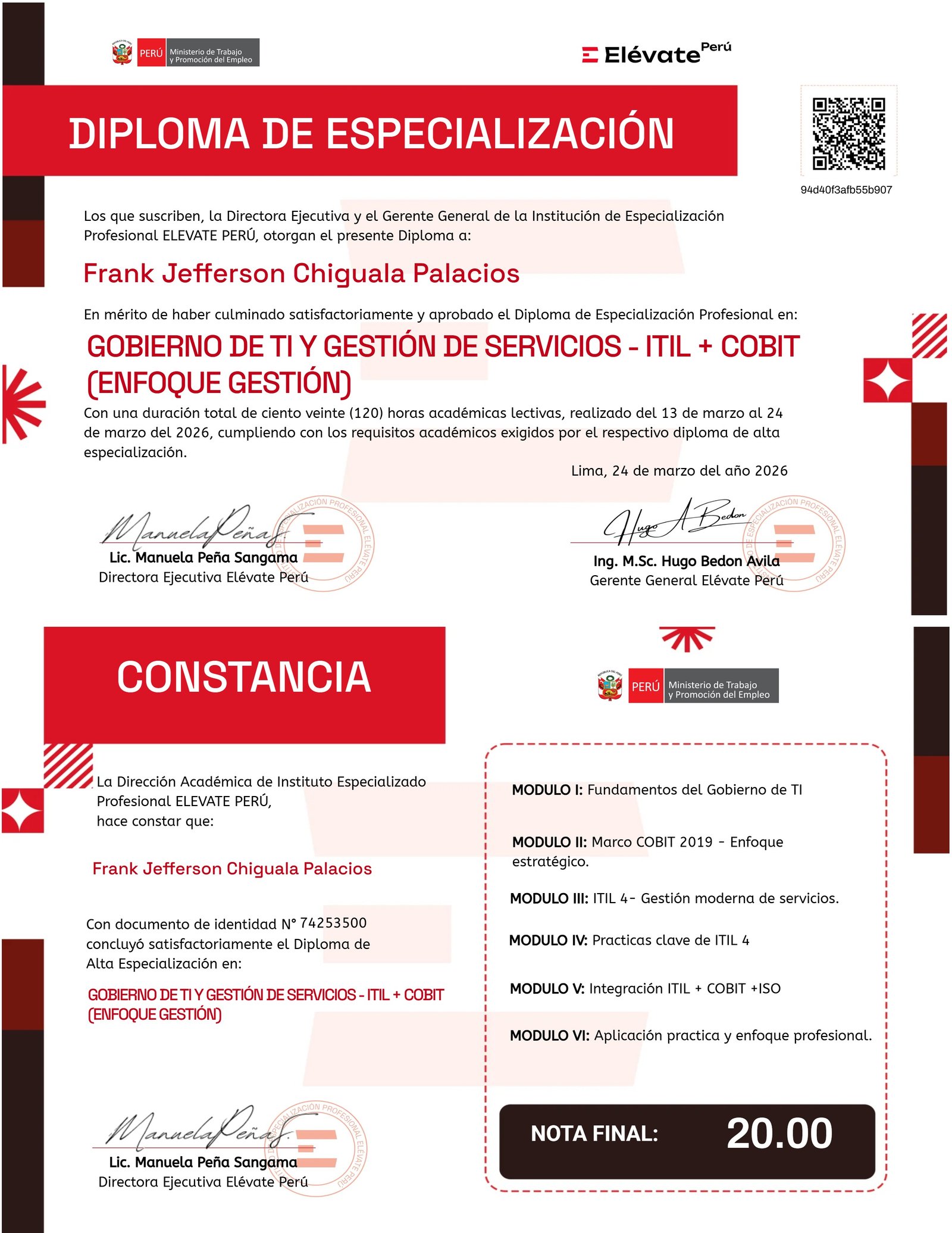 GOBIERNO DE TI Y GESTIÓN DE SERVICIOS - ITIL + COBIT (ENFOQUE GESTIÓN)