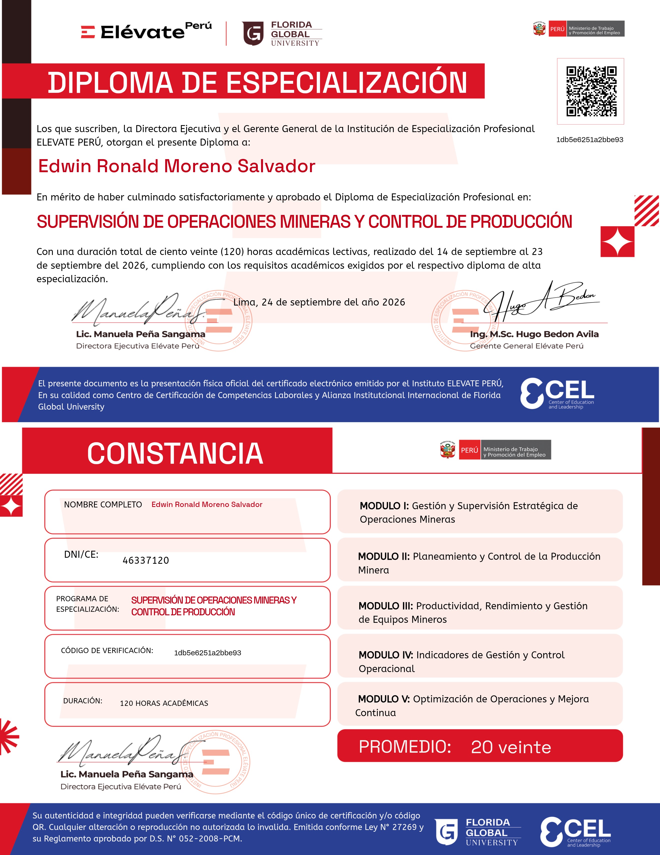 SUPERVISIÓN DE OPERACIONES MINERAS Y CONTROL DE PRODUCCIÓN