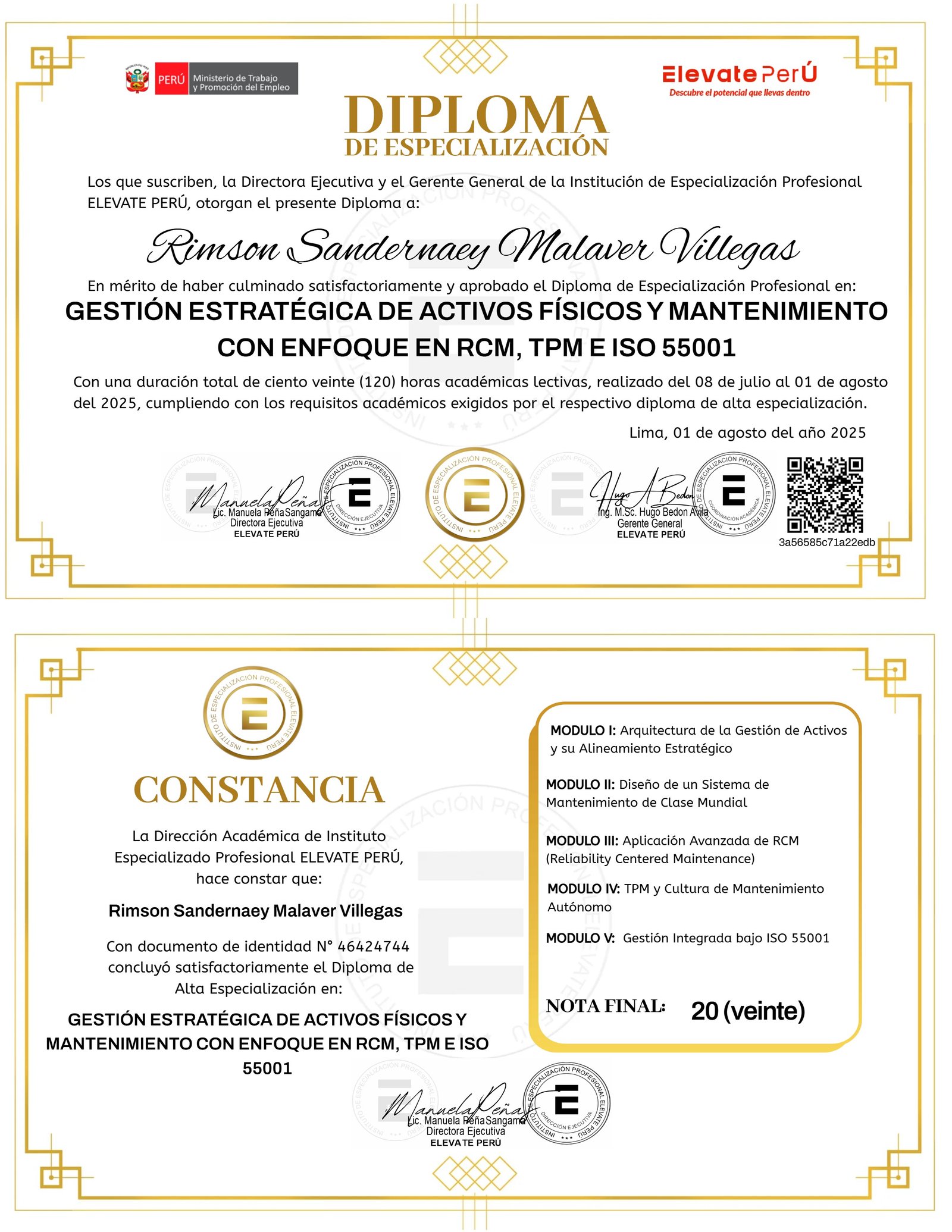 GESTIÓN ESTRATÉGICA DE ACTIVOS FÍSICOS Y MANTENIMIENTO CON ENFOQUE EN RCM, TPM E ISO 55001